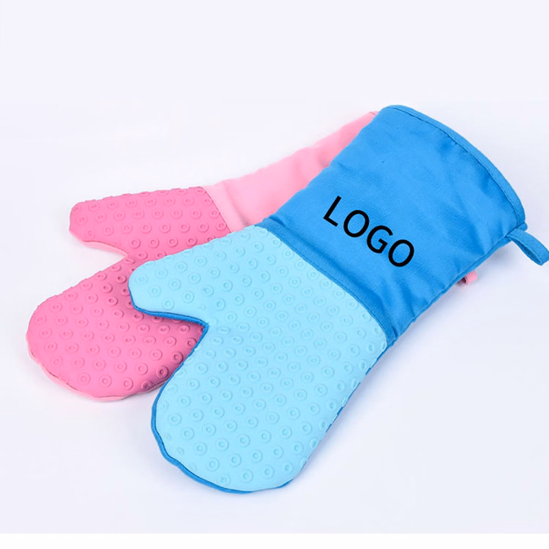 Cotton Heat Resistant Microwave Oven Mitt with Silicone Palm