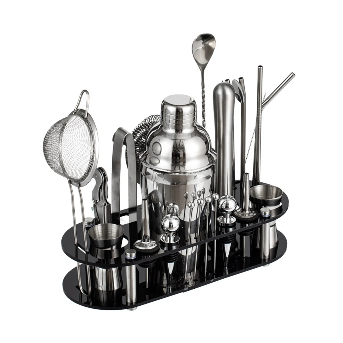 23Pcs Bartender 16.9OZ Cocktail Shaker Set 1