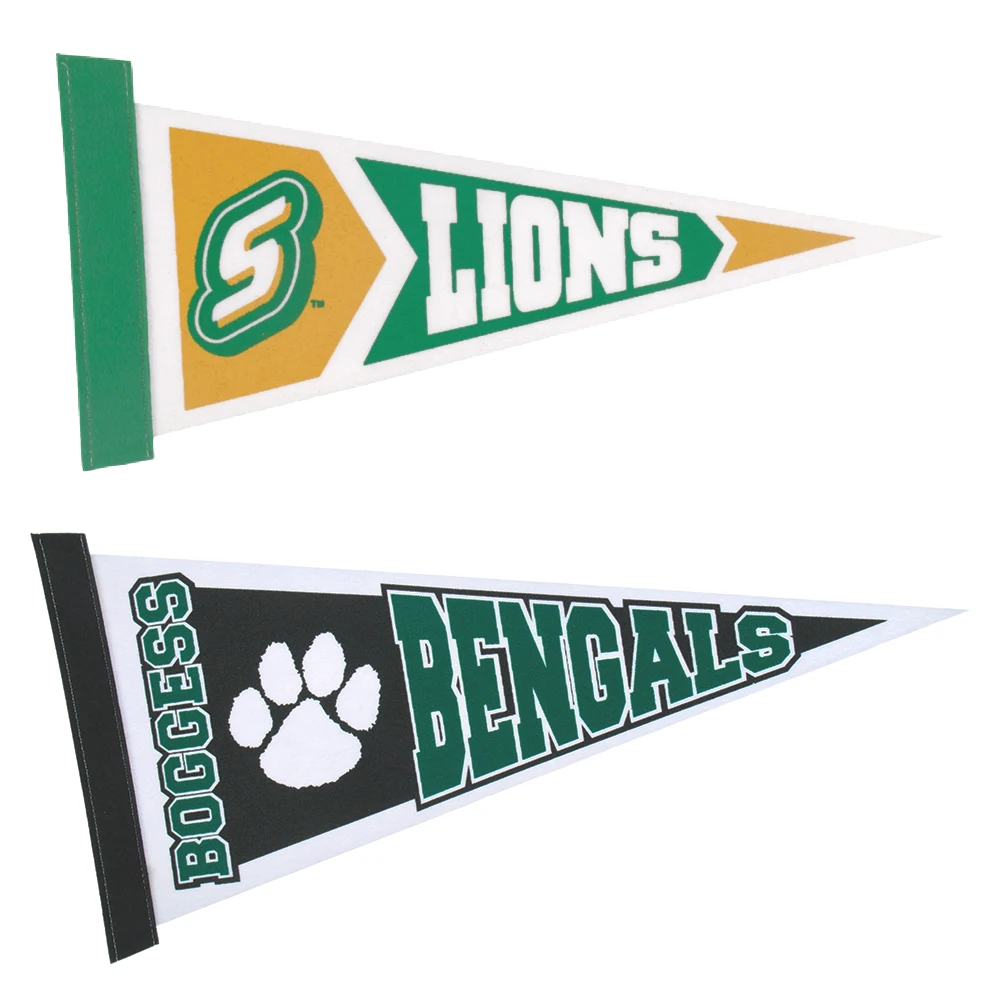 8" x 18" White Felt Pennant 1