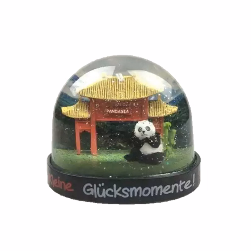 Custom Resin Panda Snow Globe