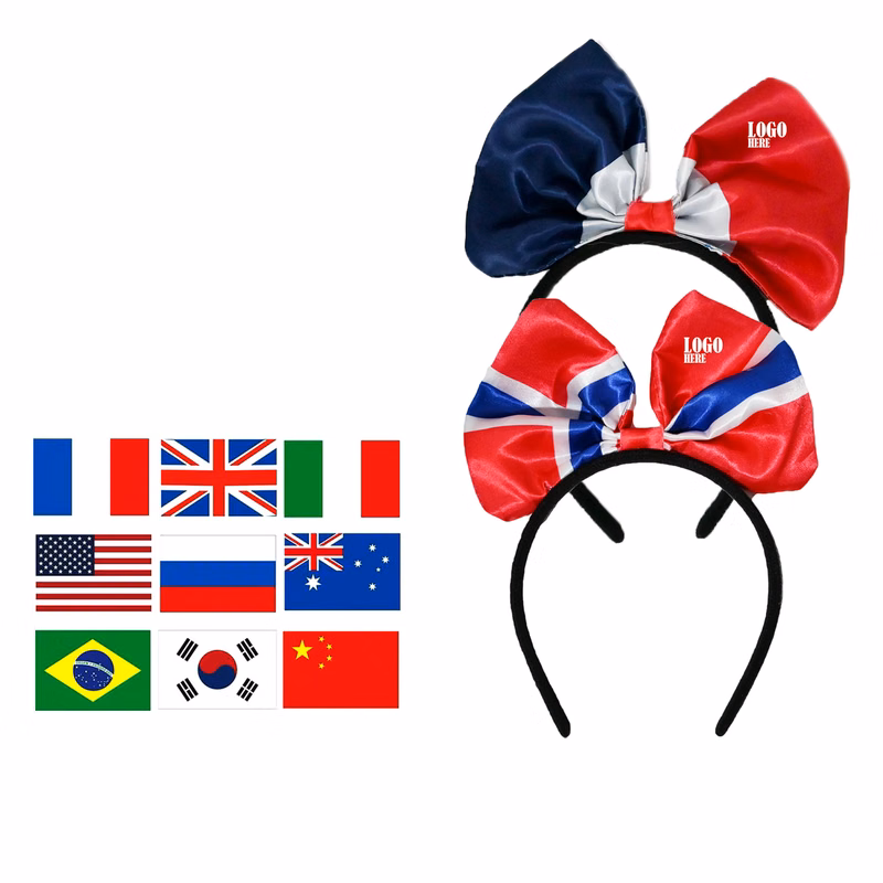 Customizable Headbands – Multiple Designs, National Flags Included