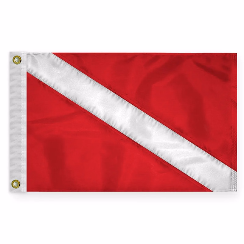 Sewn Message Flag - Skin Diver