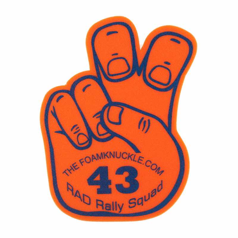 15" Bent Fingers Foam Mitt