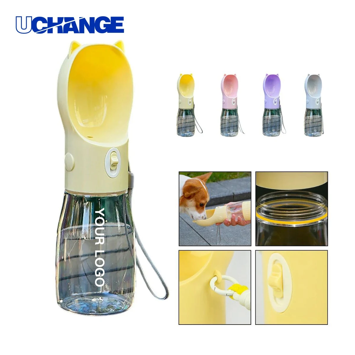 Dog Water Bottle Drinkware BPA Free with Drinking Cup 1