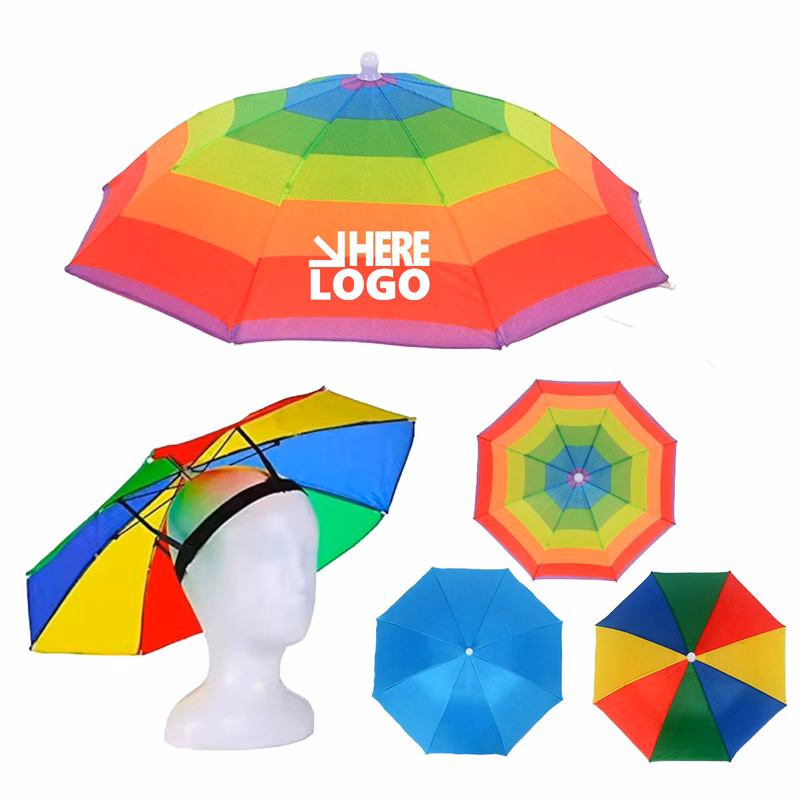 MOQ 50 Umbrella Hat 20.5" Rainbow