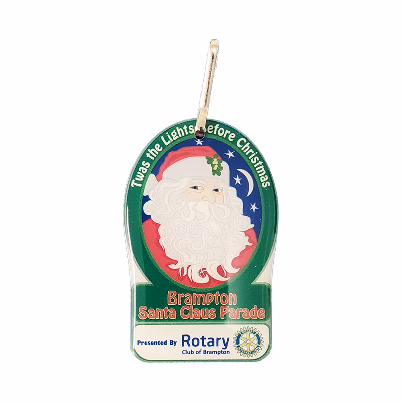 Zipper Pull Charms / Tag with double sided custom shape from 2.1 - 3 Sq. In.
