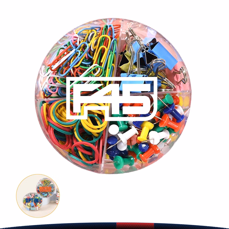 Rainbow Clips & Pins & Rubber Bands Set