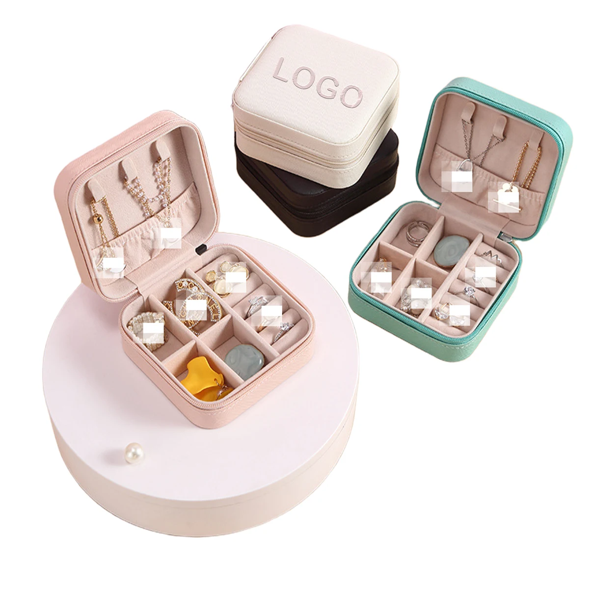 PU Leather Multi-Layer Jewelry Organizer 1