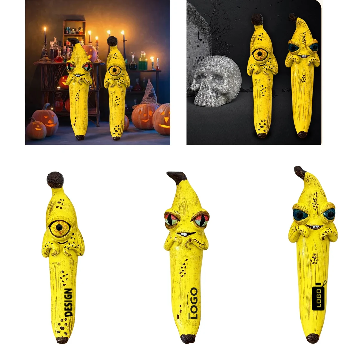 Unique Resin Magic Banana Ornament For Festive Party Decor 1