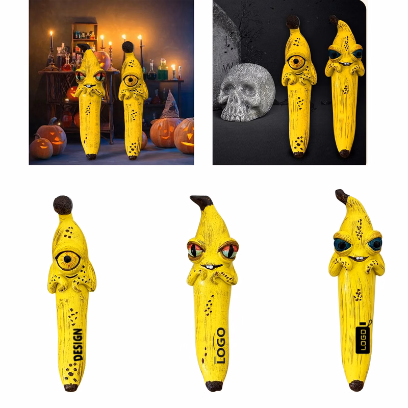 Unique Resin Magic Banana Ornament For Festive Party Decor