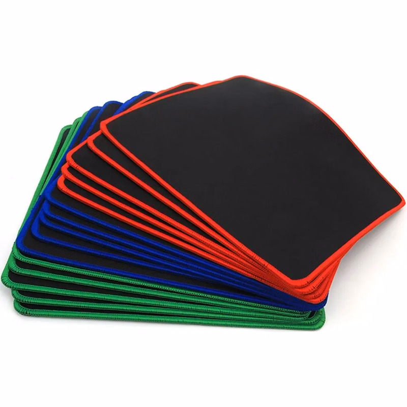 Non-Slip Rubber Base Mouse Pad with Stitched Edge