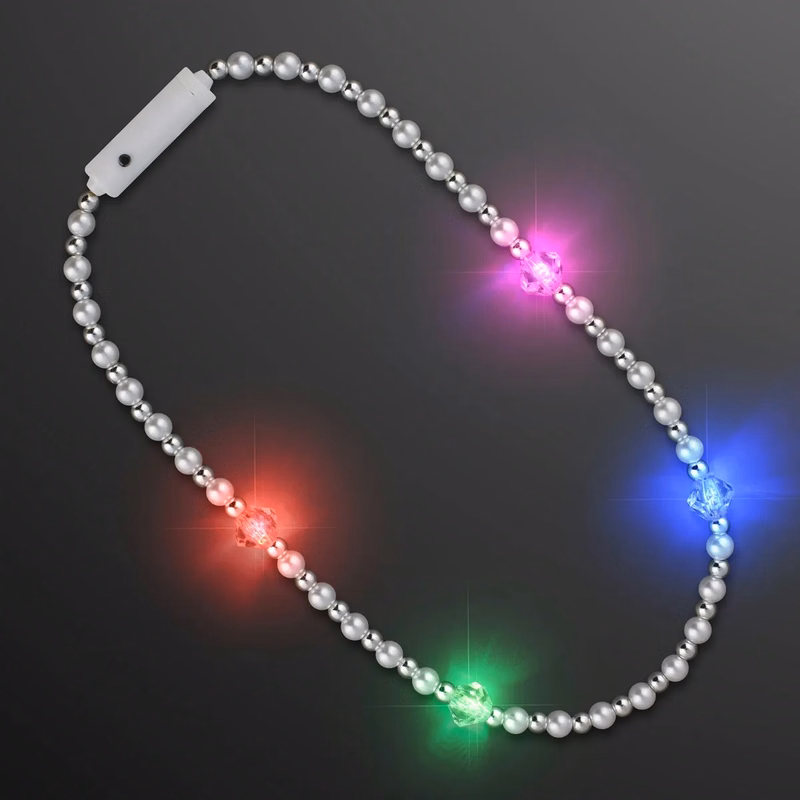 Novelty Pearl Beads Light Up Short Necklace