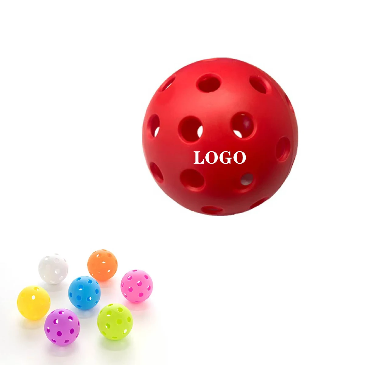 MOQ 20 pcs 40-Hole Practice Pickleballs 1