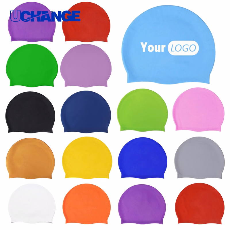 Adult Silicone Swim Cap Headwear