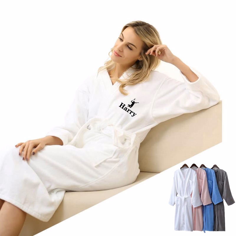 Lightweight Long Waffle Kimono Unisex Spa Robe