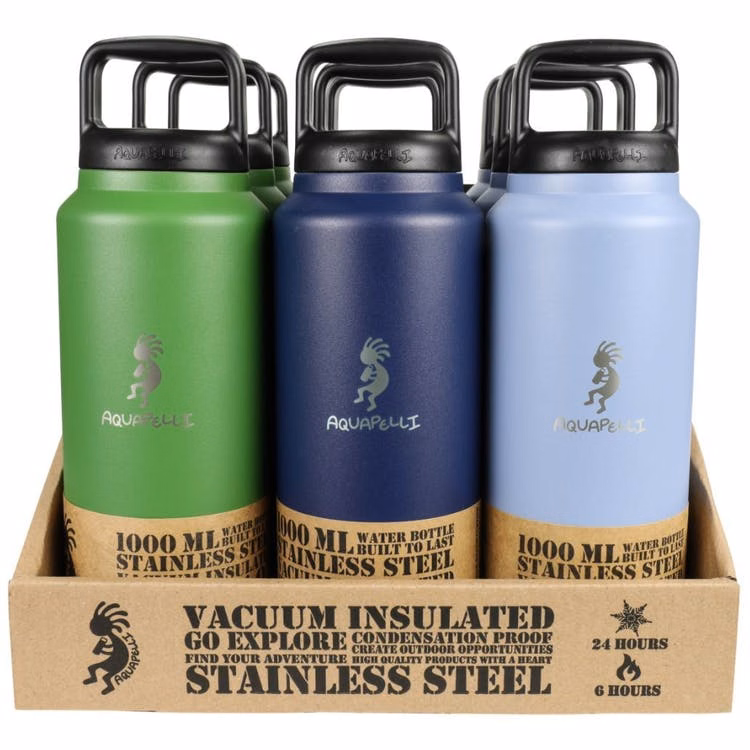 Stainless Steel Water Bottles - 34 oz Assorted Colors