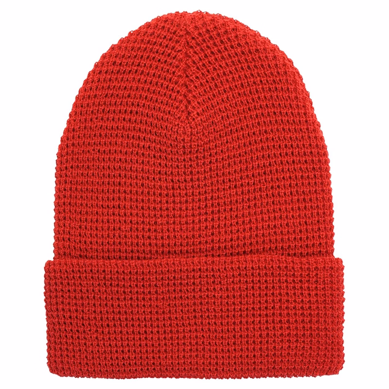 Waffle Cuffed Knit Beanie - 2501K