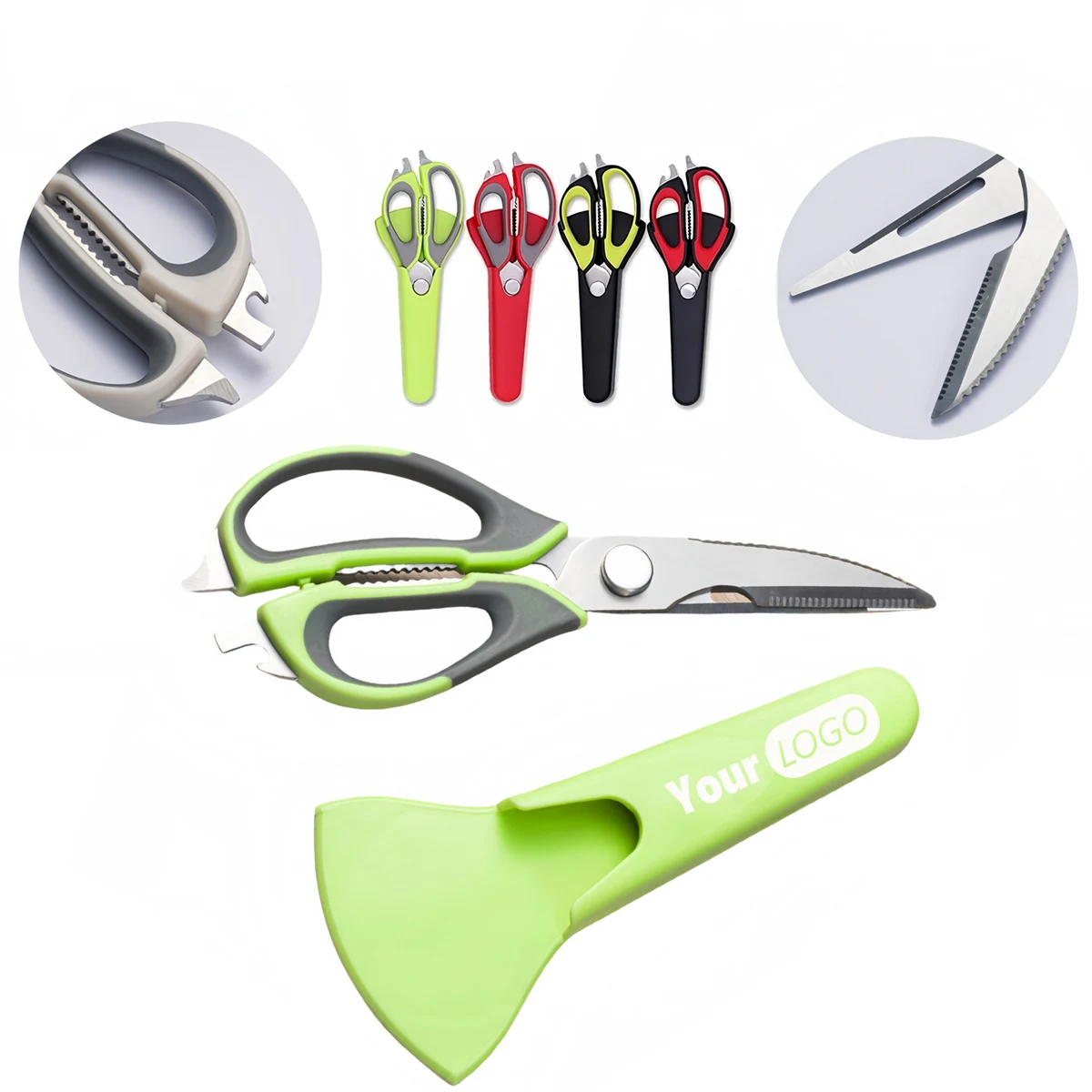 Magnetic Holder for a Set of Razor-Sharp Kitchen Scissors 1