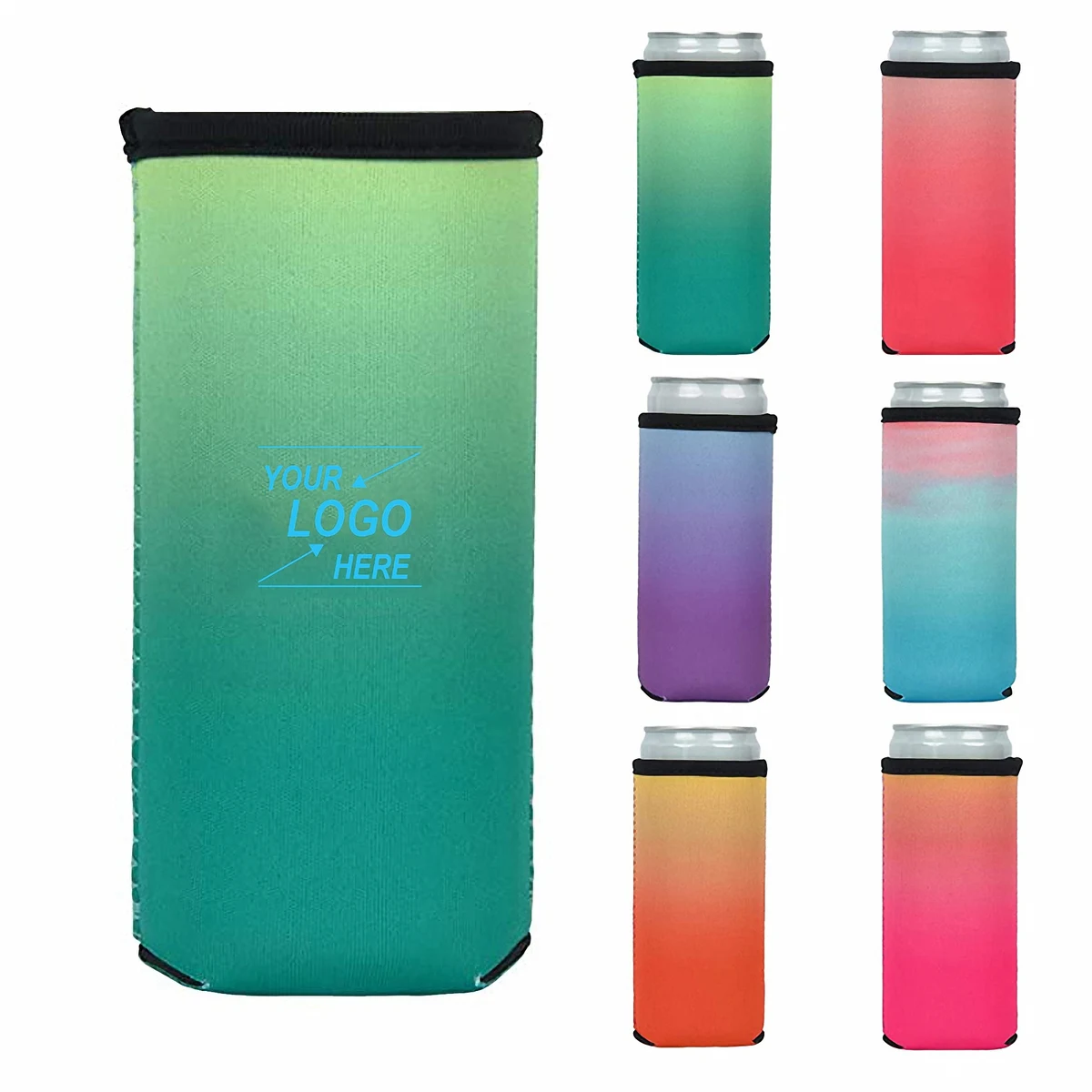 12oz Personalized Neoprene Cup Sleeve with Custom Logo 1