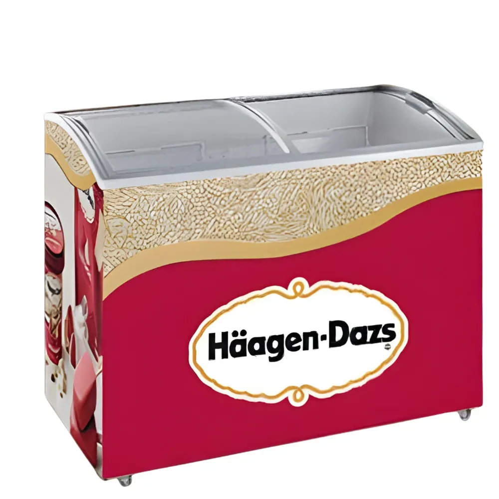 350L Glass Top Freezer 1