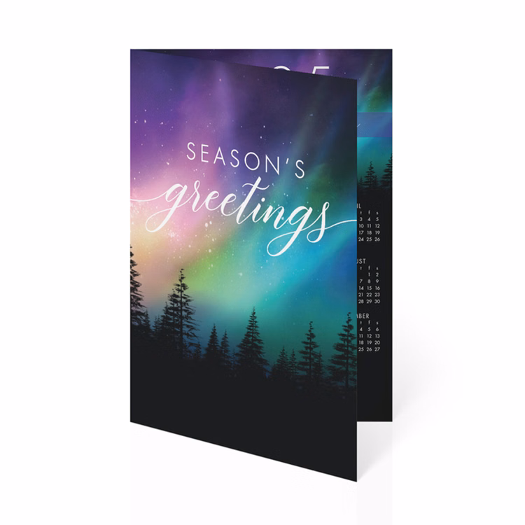 Beautiful Sight Holiday Folded Calendar Cards