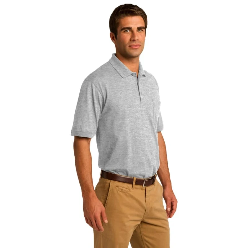 Port & Company Core Blend Jersey Knit Pocket Polo. 1