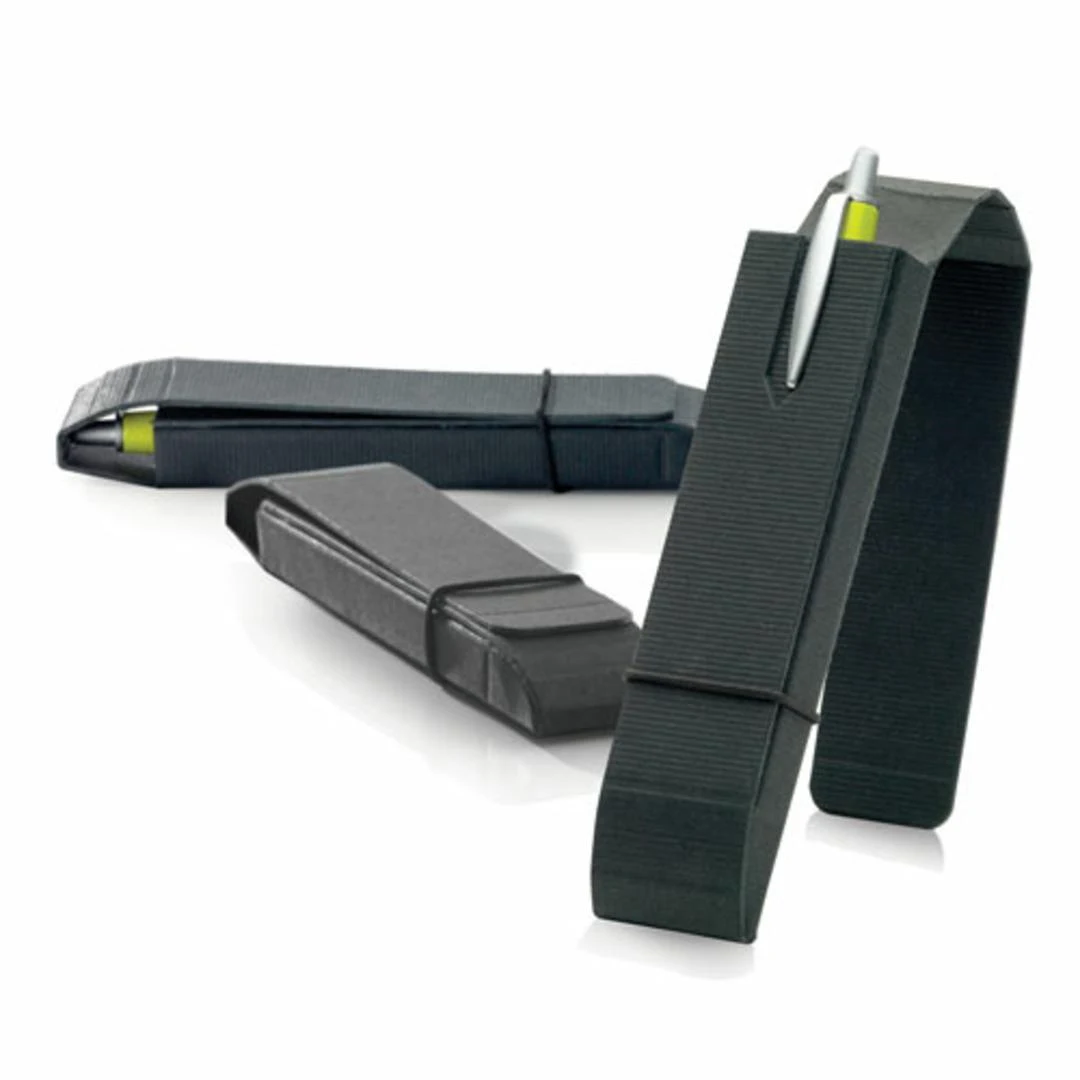 Black Fold-over Pen Box - Single 1