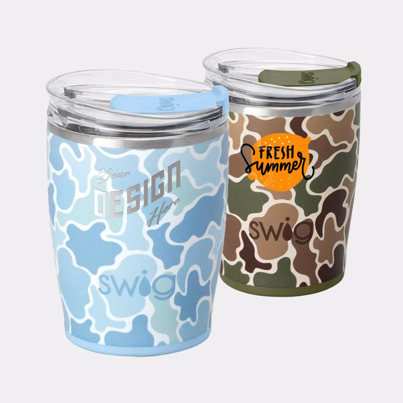 12 oz SWIG® Stainless Steel Insulated Double-Walled Camo Party Tumbler