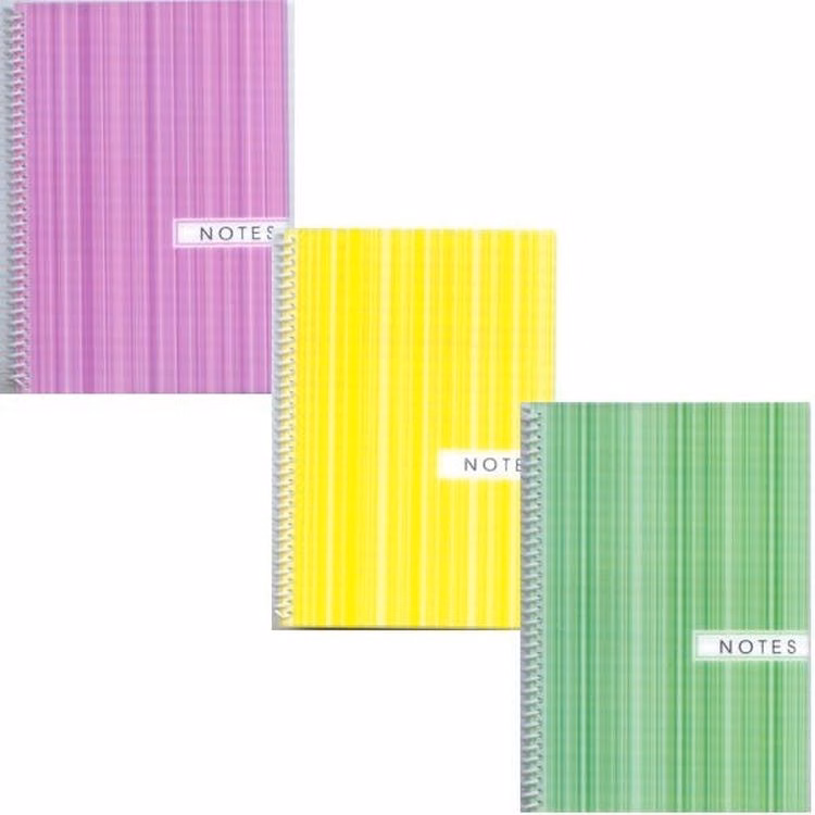 Fat Book Spiral Notebooks - 200 Sheets 4 Colors College Ruled