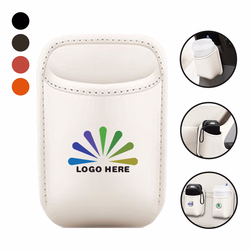 Vehicle Leather Door Cup Holder