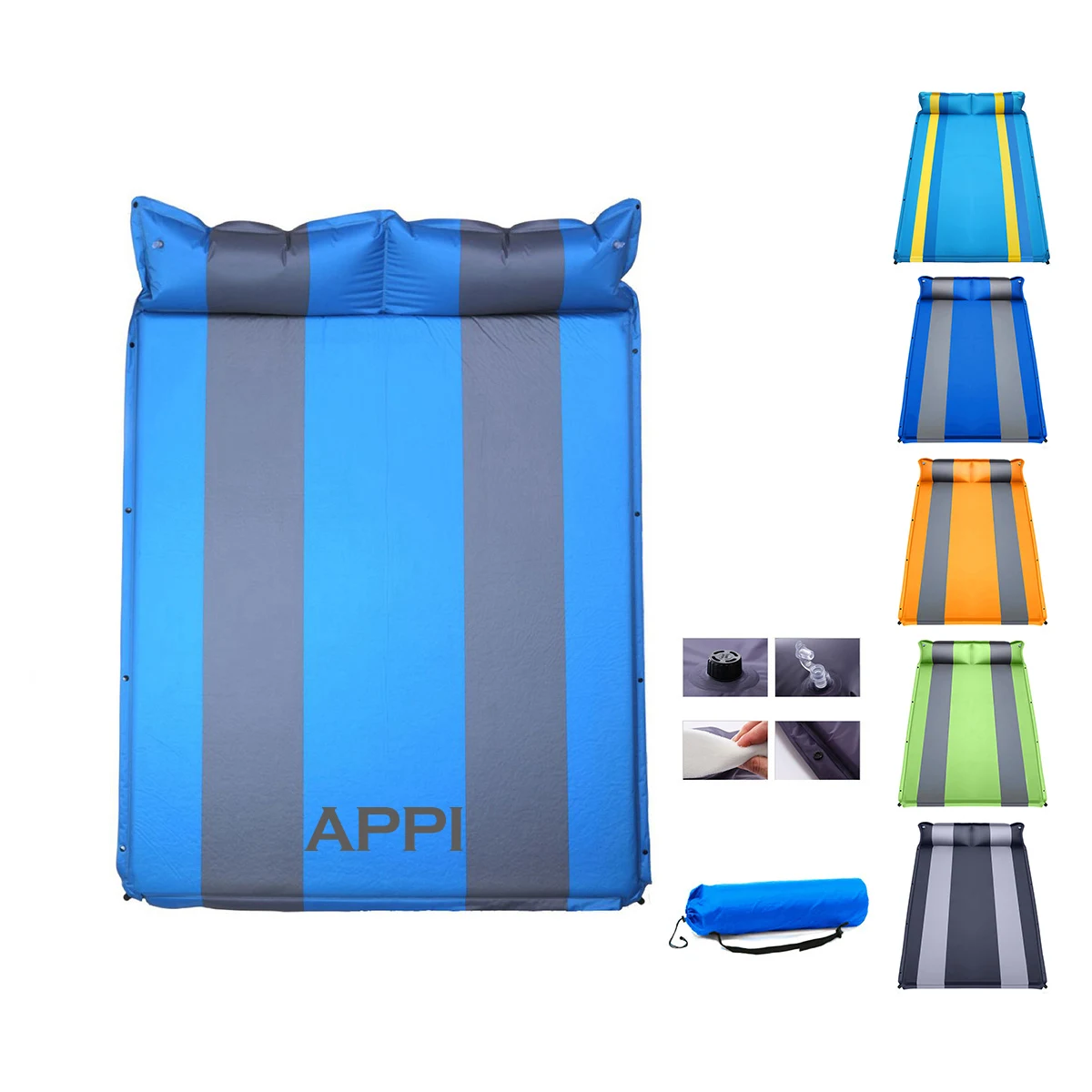 Outdoor Camping Inflatable Sleeping Pad for 2 Person 1