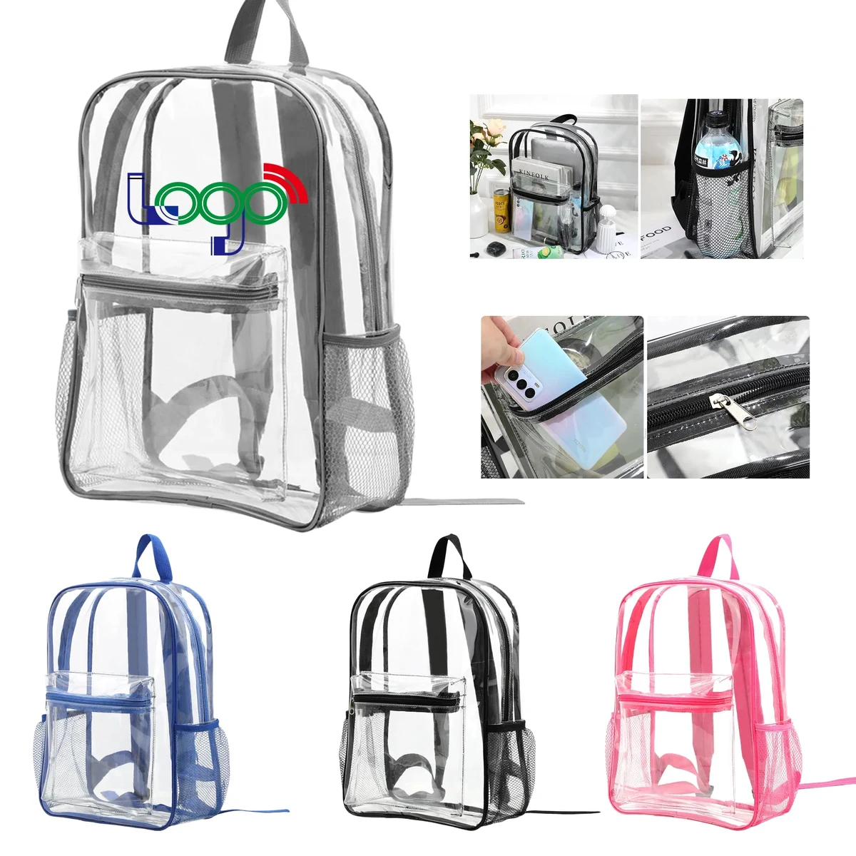 Waterproof Clear Backpack MOQ20 1
