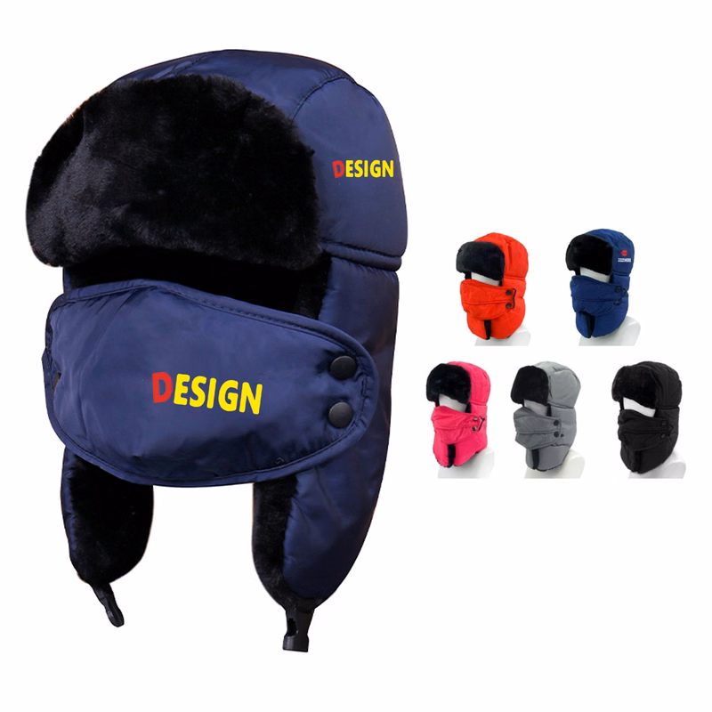 Winter Trapper Hat with Mask
