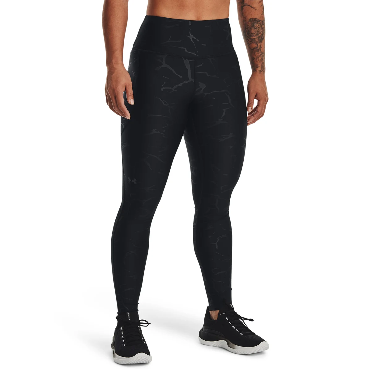 HeatGear No-Slip Waistband Emboss Women's Leggings 1