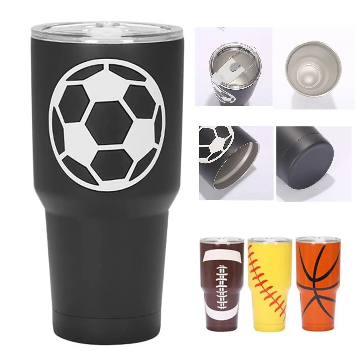 30Oz Football Tumbler 1