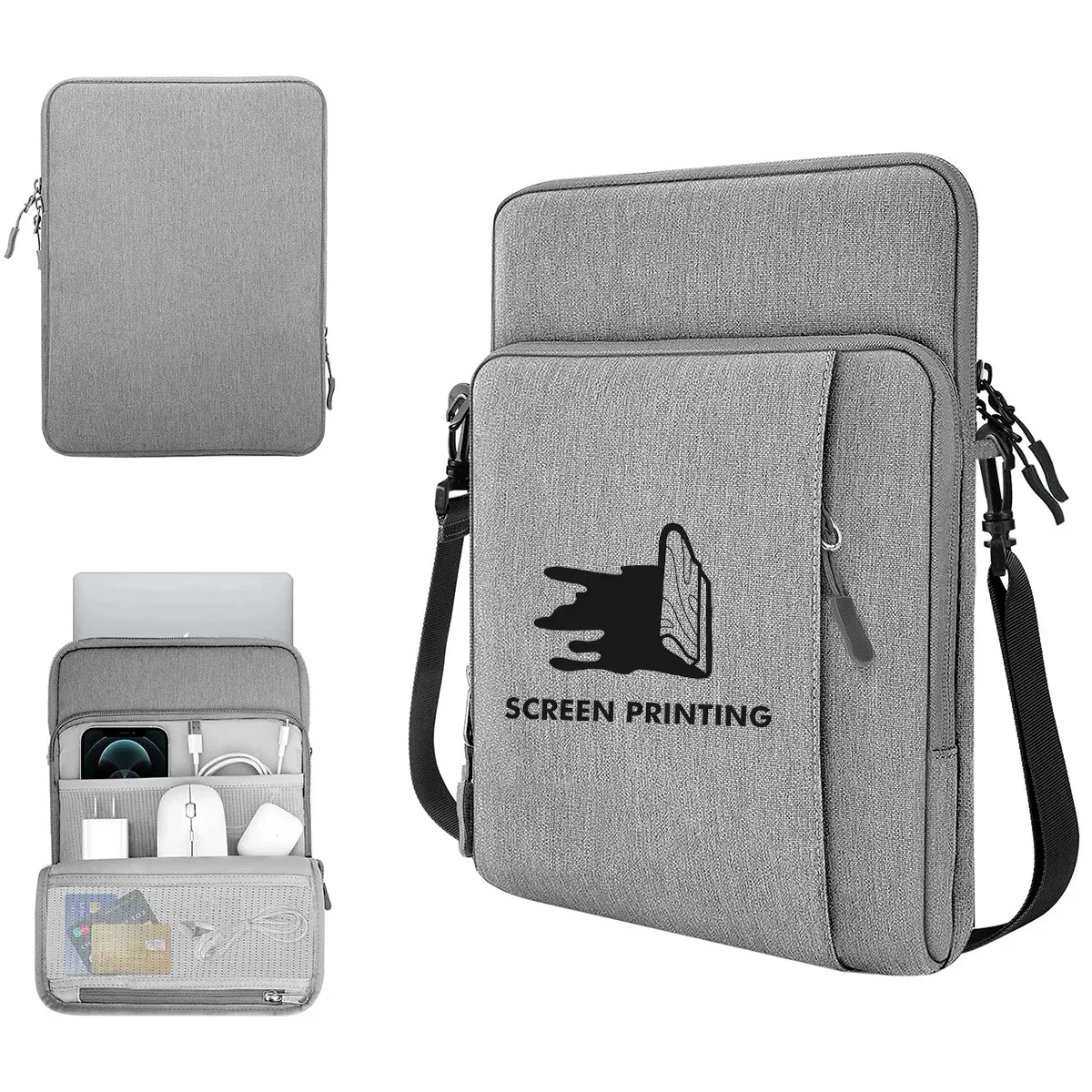 13" Laptop Sleeve Case Carrying Bag with Pockets 1