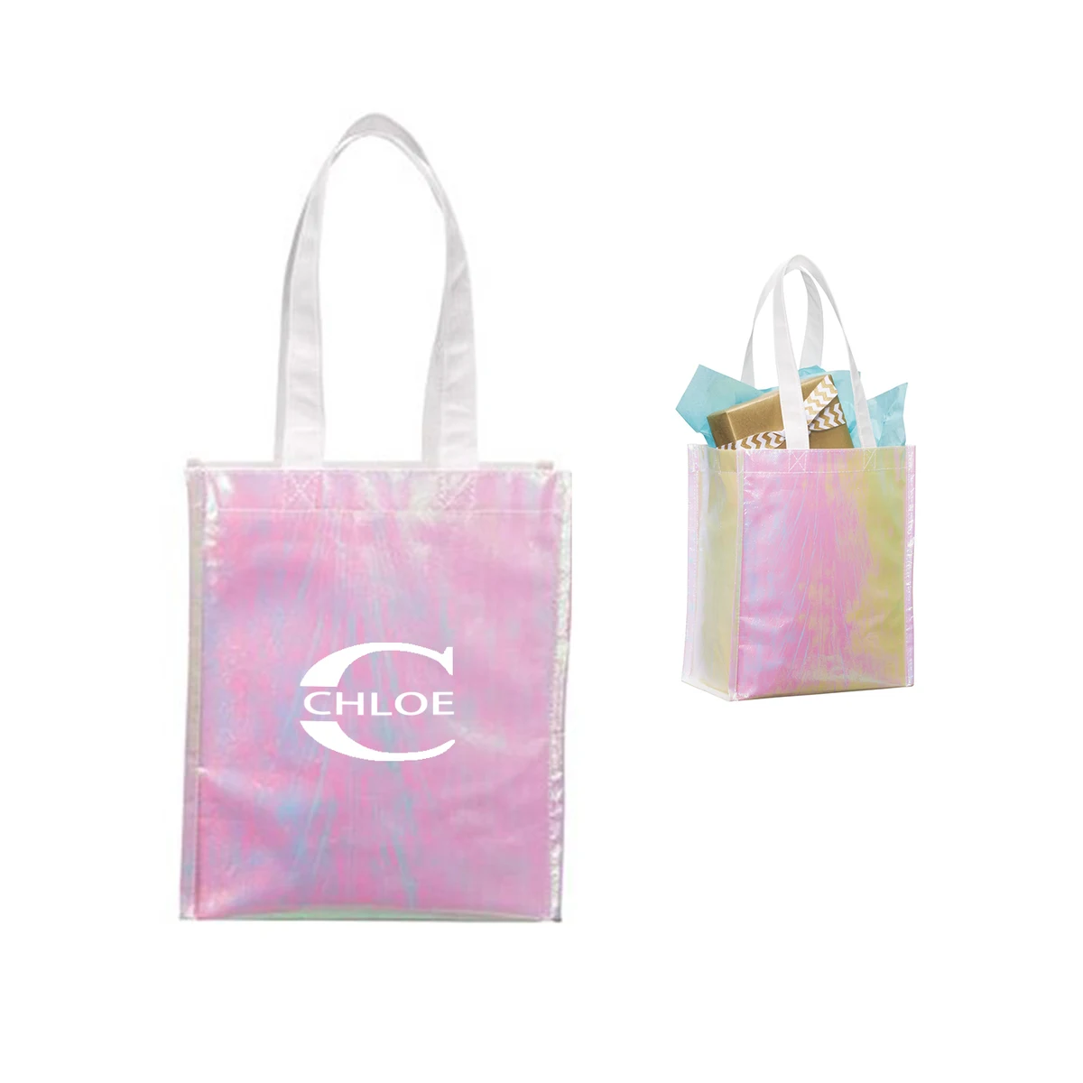 Iridescent Non-Woven Tote Bag 1