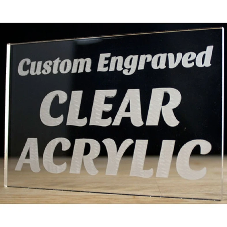 Acrylic Signage Engraved 1