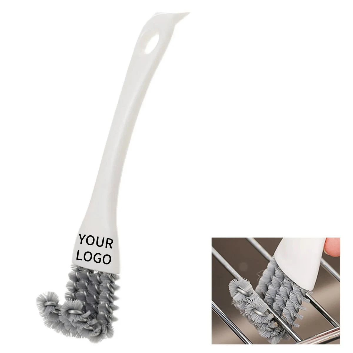 PP Plastic BBQ Cleaner with V Hook Grip 1