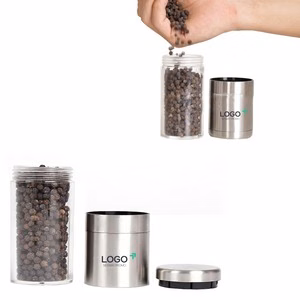 Mini Manual Seasoning Grinder Shaker With Easy Twist Lid