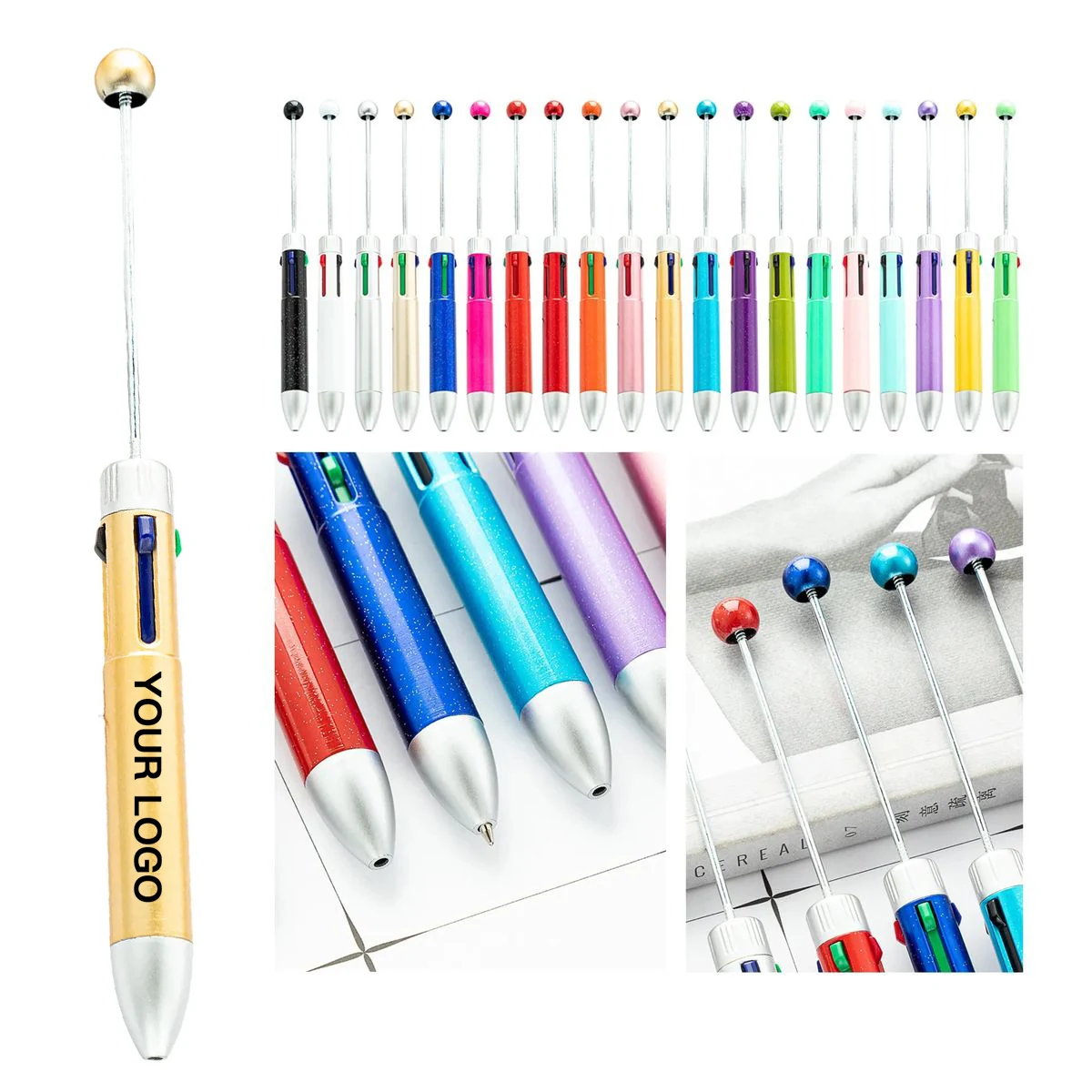 Four Color Retractable Ballpoint Pen for Notes 1