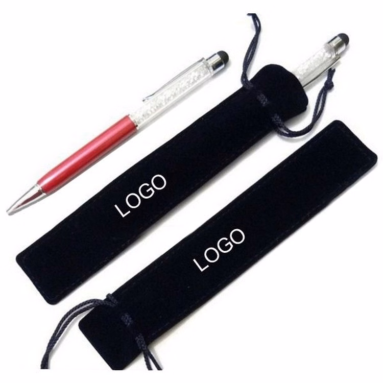 Velvet Drawstring Pen Pouch/ Bag