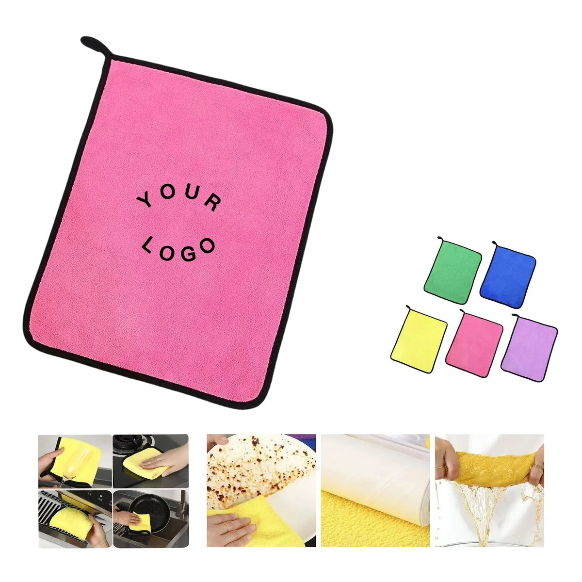 Absorbent Microfiber Car Towel for Drying and Waxing 1