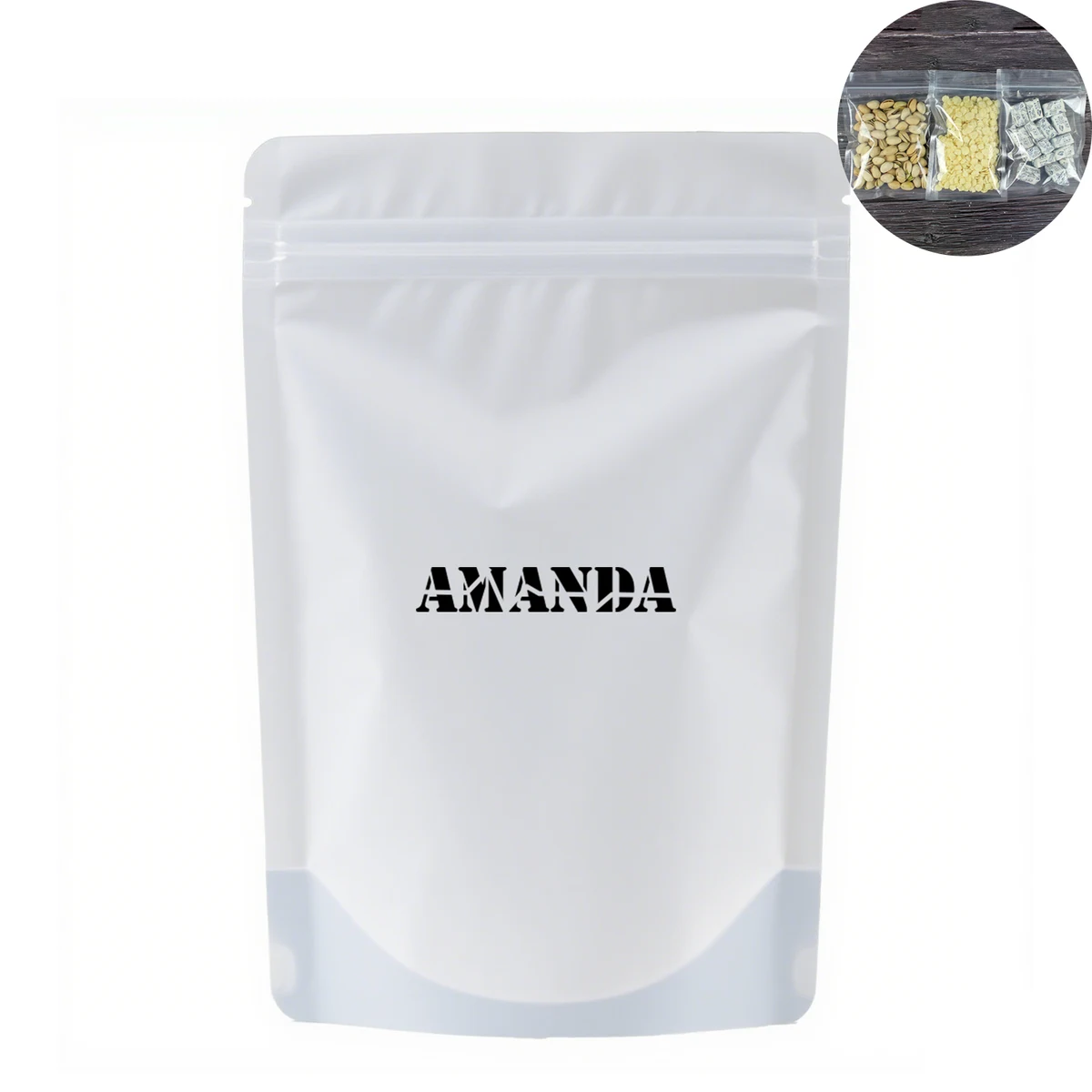 Plastic Transparent Stand Up Resealable Storage Bag 1