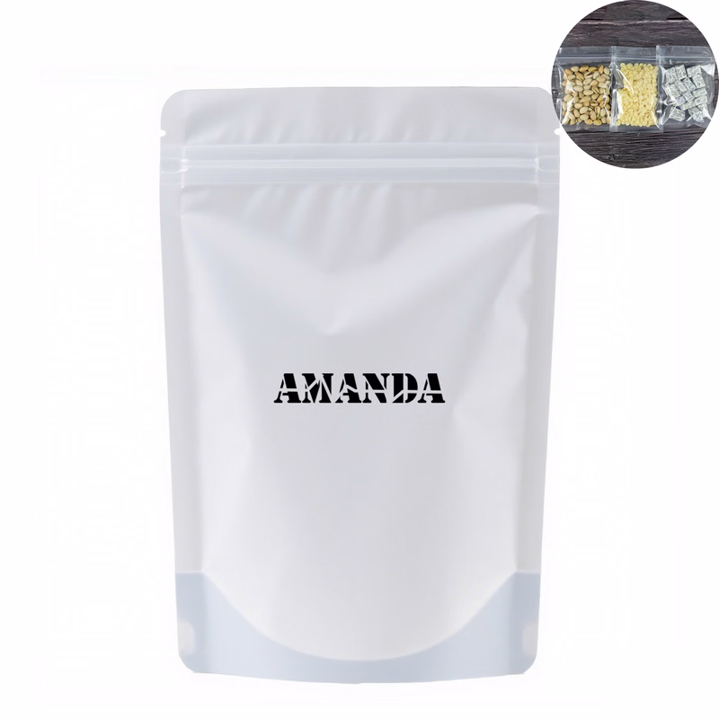 Plastic Transparent Stand Up Resealable Storage Bag