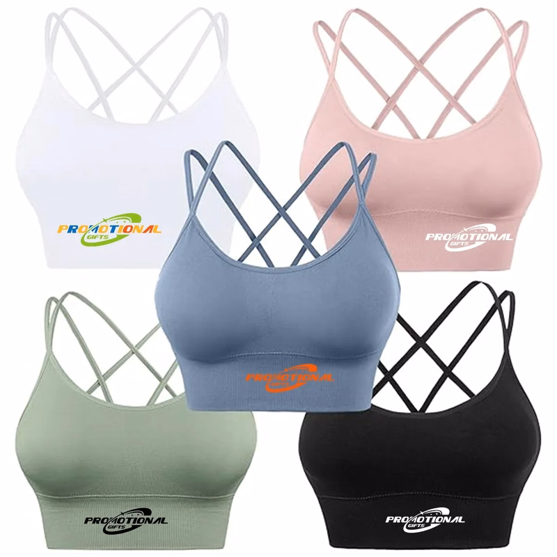 Custom Cross Back Sport Bras for Yoga Workout Fitness