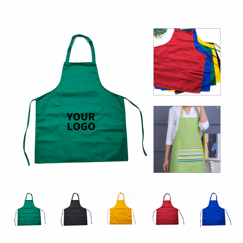 Polyester Kitchen Apron With Pocket