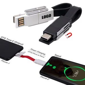 Magnetic OTG Multi USB Charging Cable With Keyring And Dual Compatibility 1