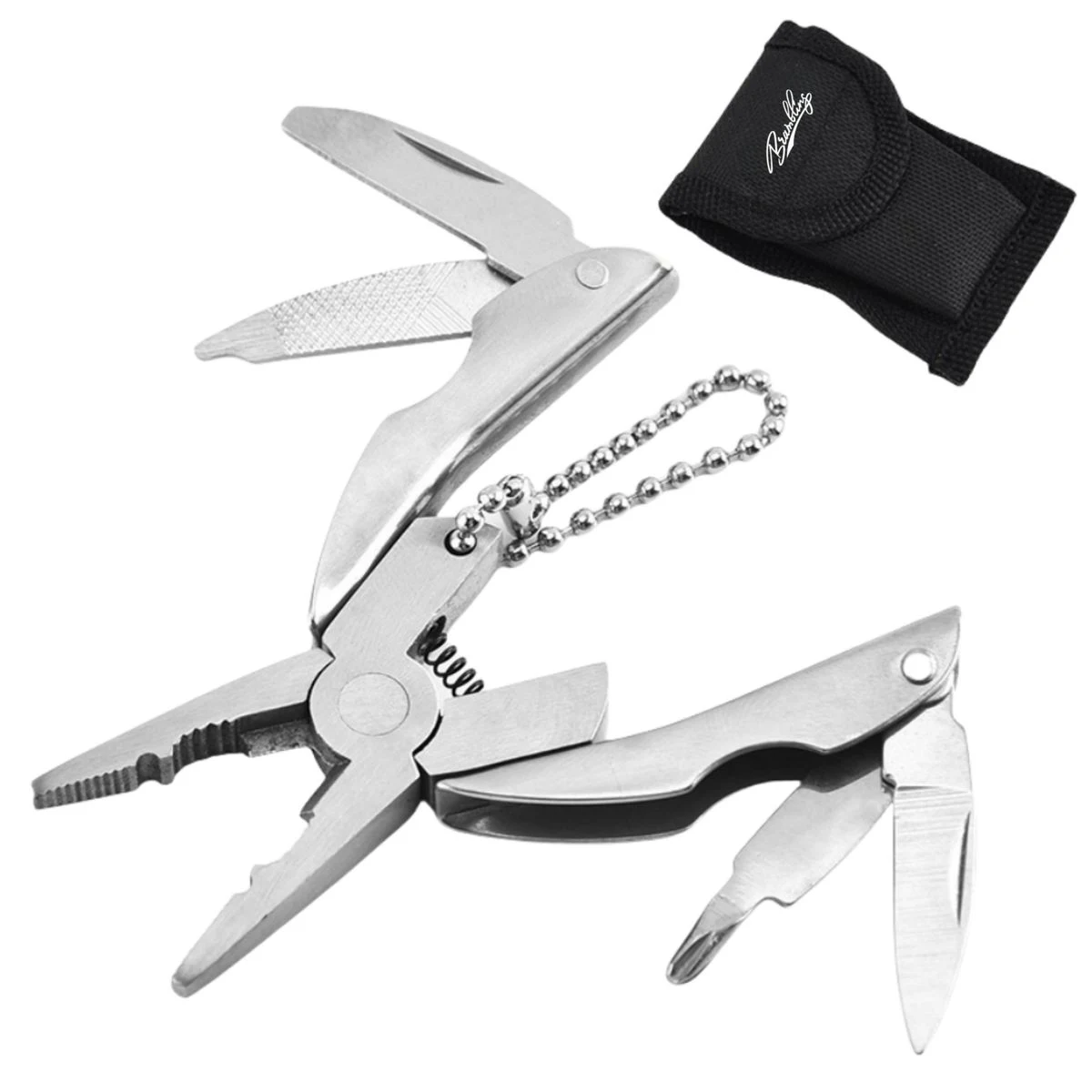 Portable Multi-Tool Folding Pliers with Key Chain 1