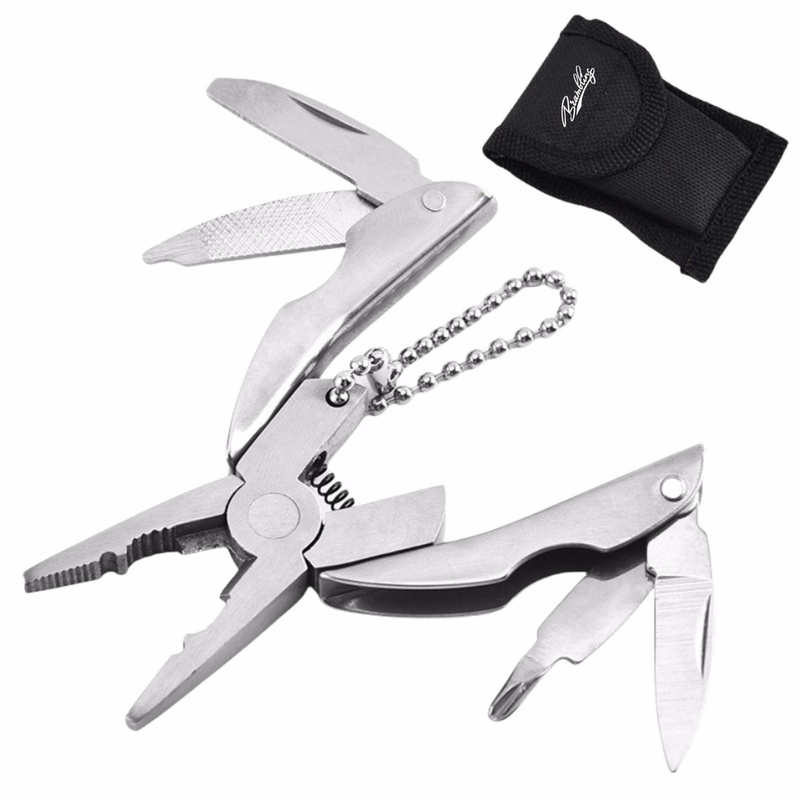 Portable Multi-Tool Folding Pliers with Key Chain